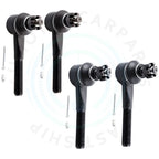 Set of 4 Tie Rod Ends for Dodge Ram Van 1500 2500 3500 (1999–2003)