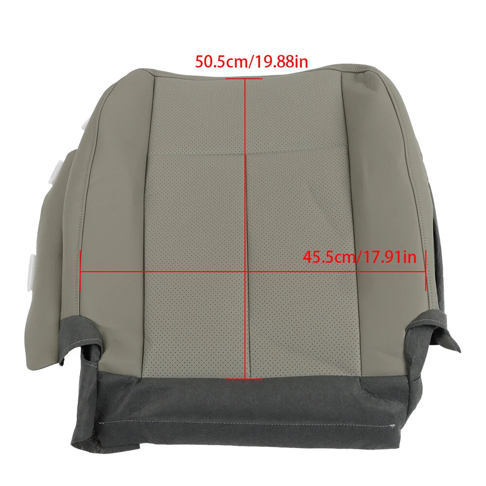 Driver Side Bottom Leather Seat Cover for Ford Expedition (2007-2014) Gray