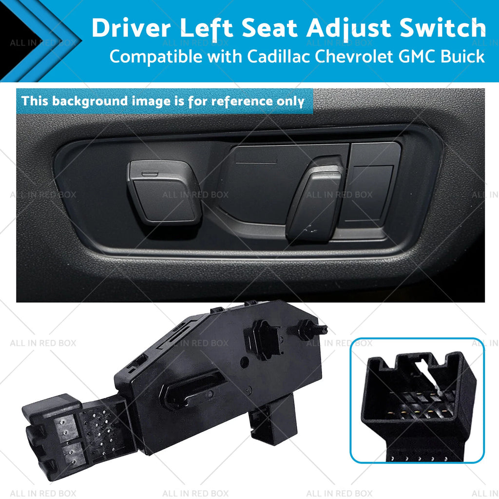 Driver Left Seat Adjust Switch for Cadillac Chevrolet GMC (2010–2015) 23247095
