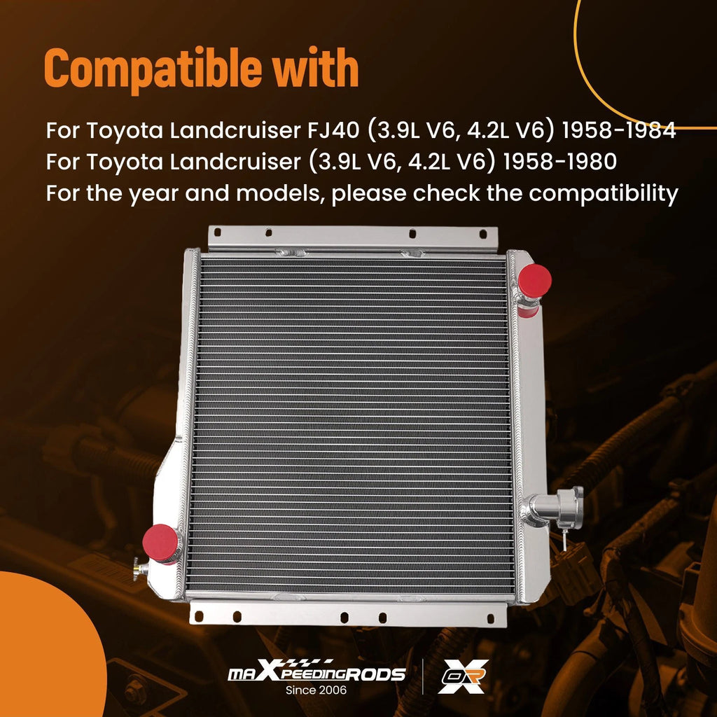 3 Row Radiator for Toyota Landcruiser FJ40 (1958–1984)