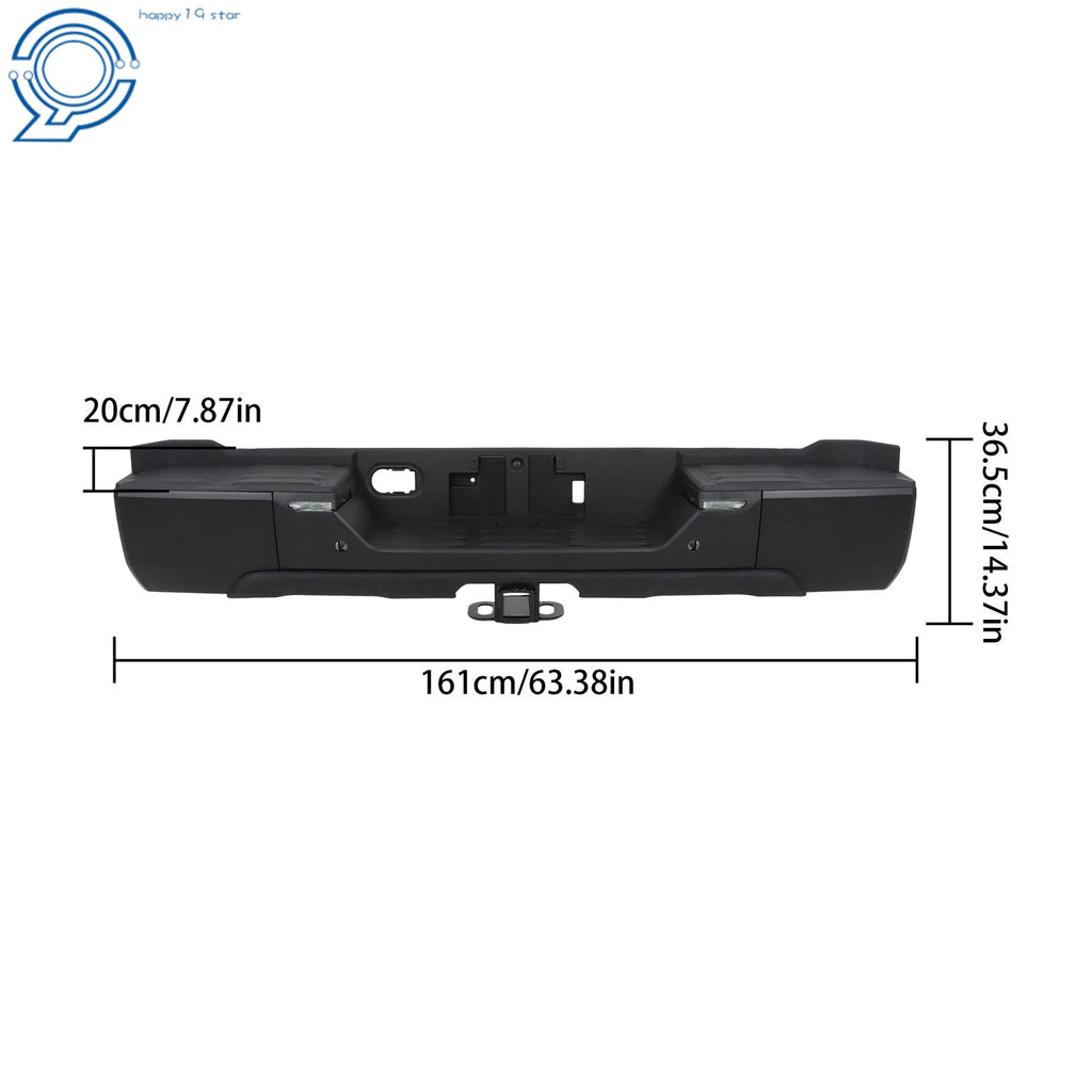 Steel Rear Step Bumper for Toyota Tundra (2022–2024) with Tow Hitch