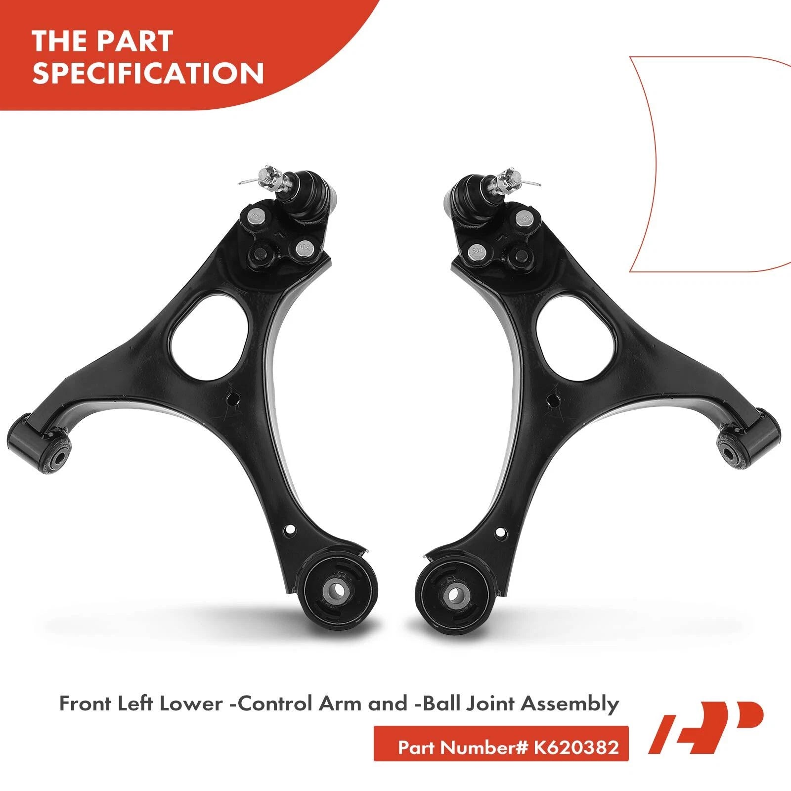 Set of 6 Front Control Arm Ball Joints for Honda Civic (2006–2011)