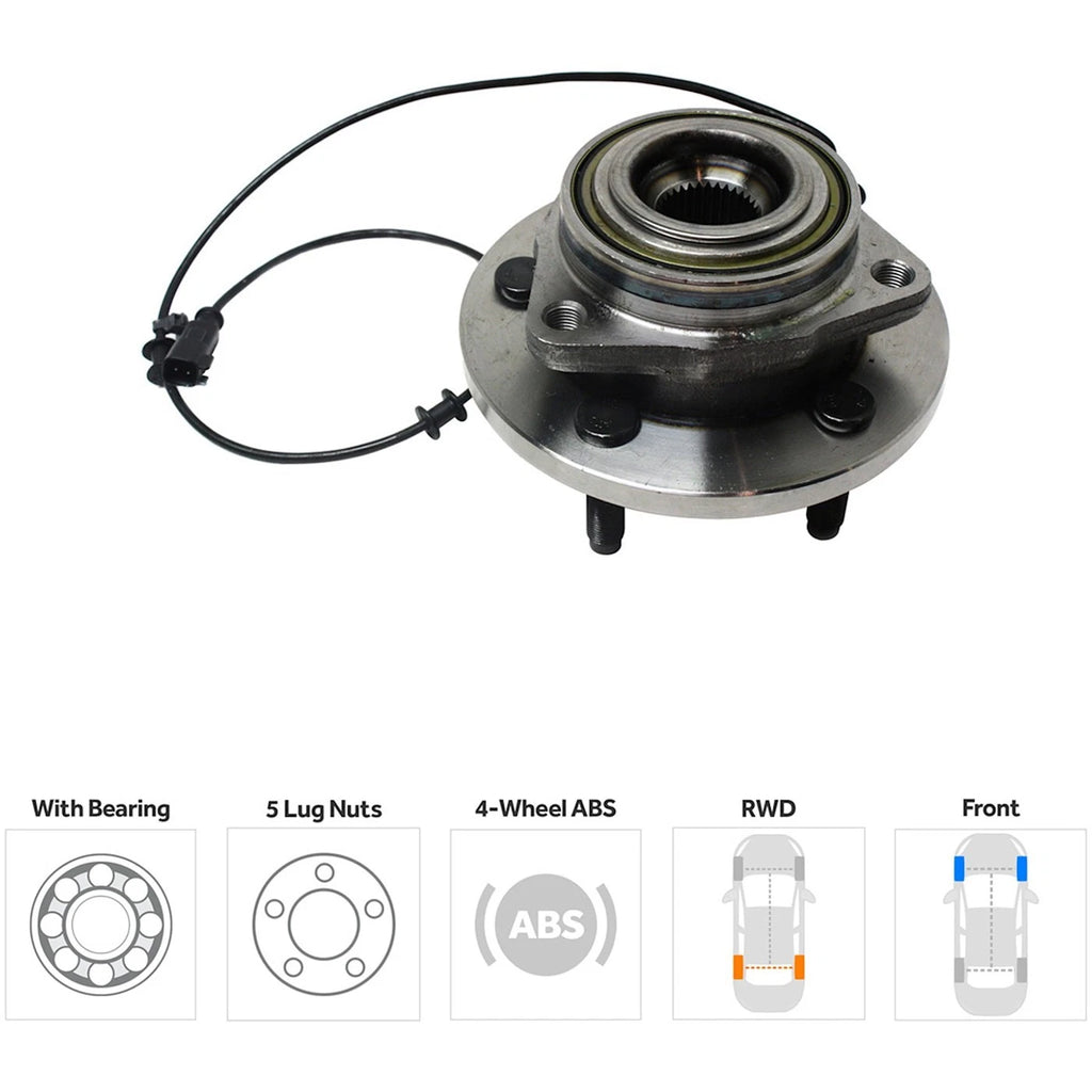 2X Wheel Hubs for Dodge Aspen (2007–2009)