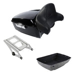 King Trunk Backrest Chrome Mount for Harley Touring Street Glide (2014–2026)