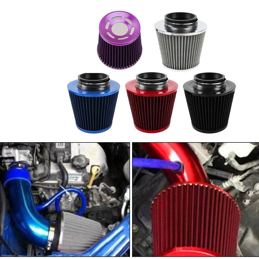 3" 76MM Inlet Cold Air Intake Filter for Universal Fit (2000–2023)