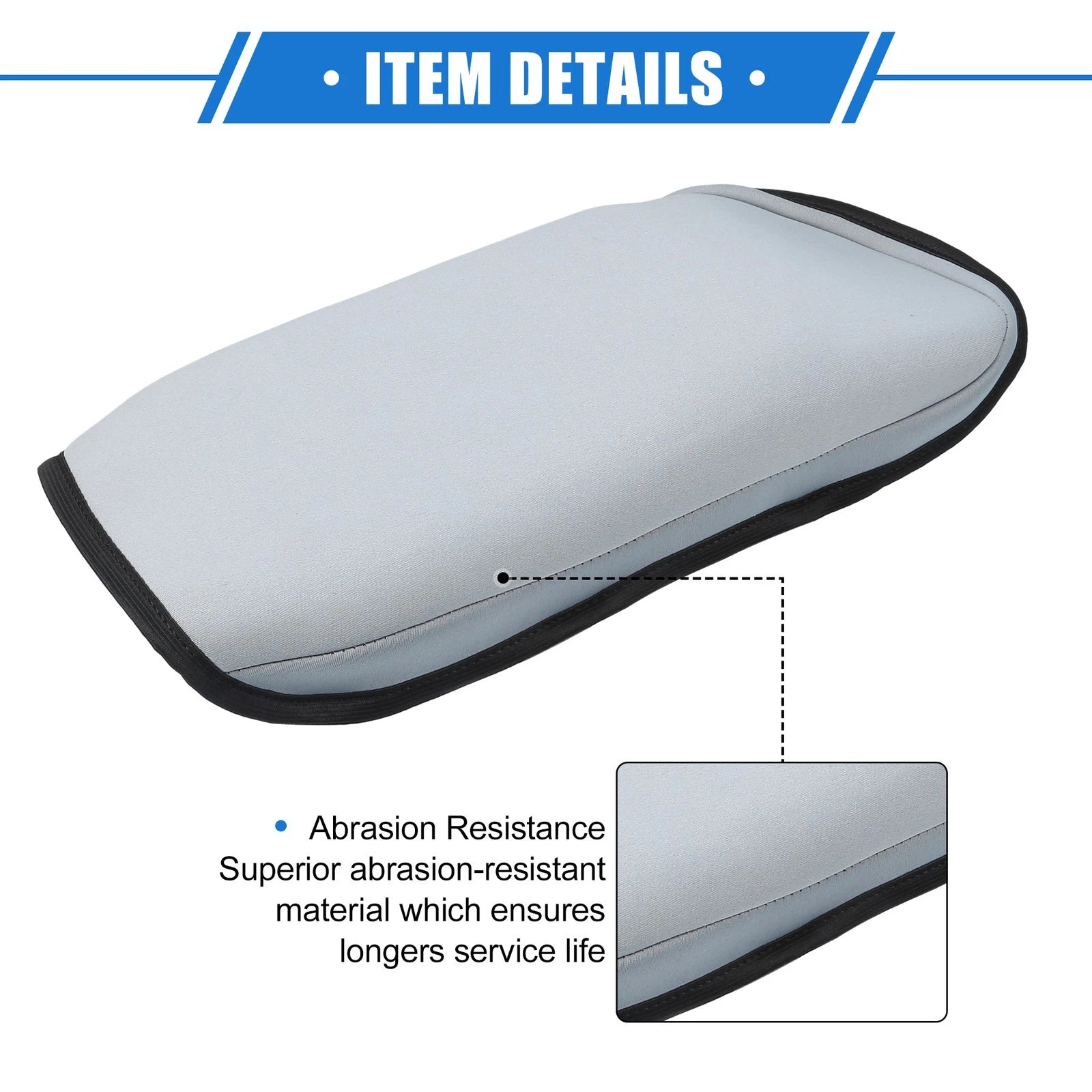 Armrest Protector Cover Pad for Chevy Malibu (2016–2023) Gray