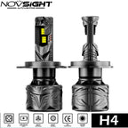 2X H4 9003 240W 50000LM LED Headlight Bulbs for