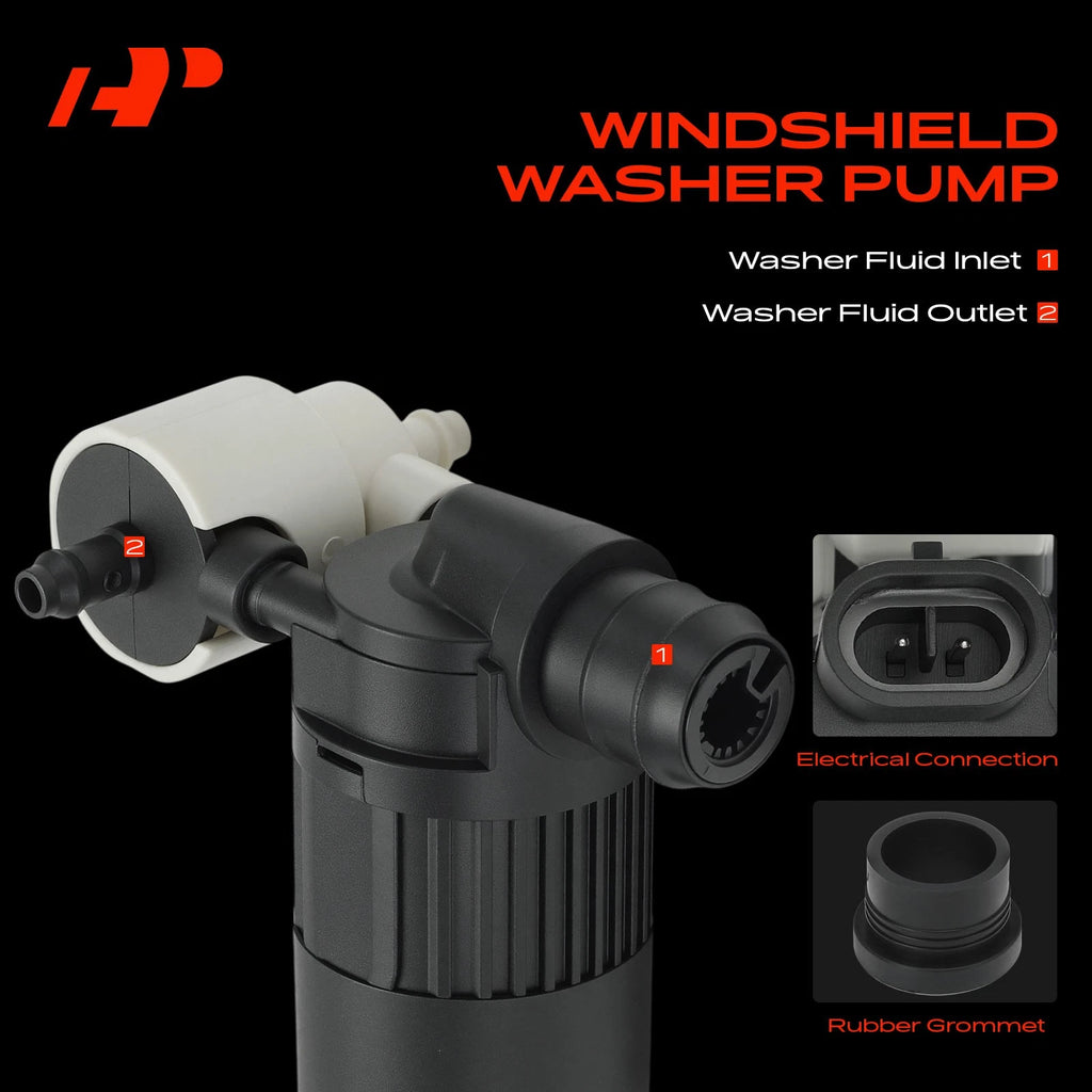 Windshield Washer Pump for Nissan (Front or Rear)