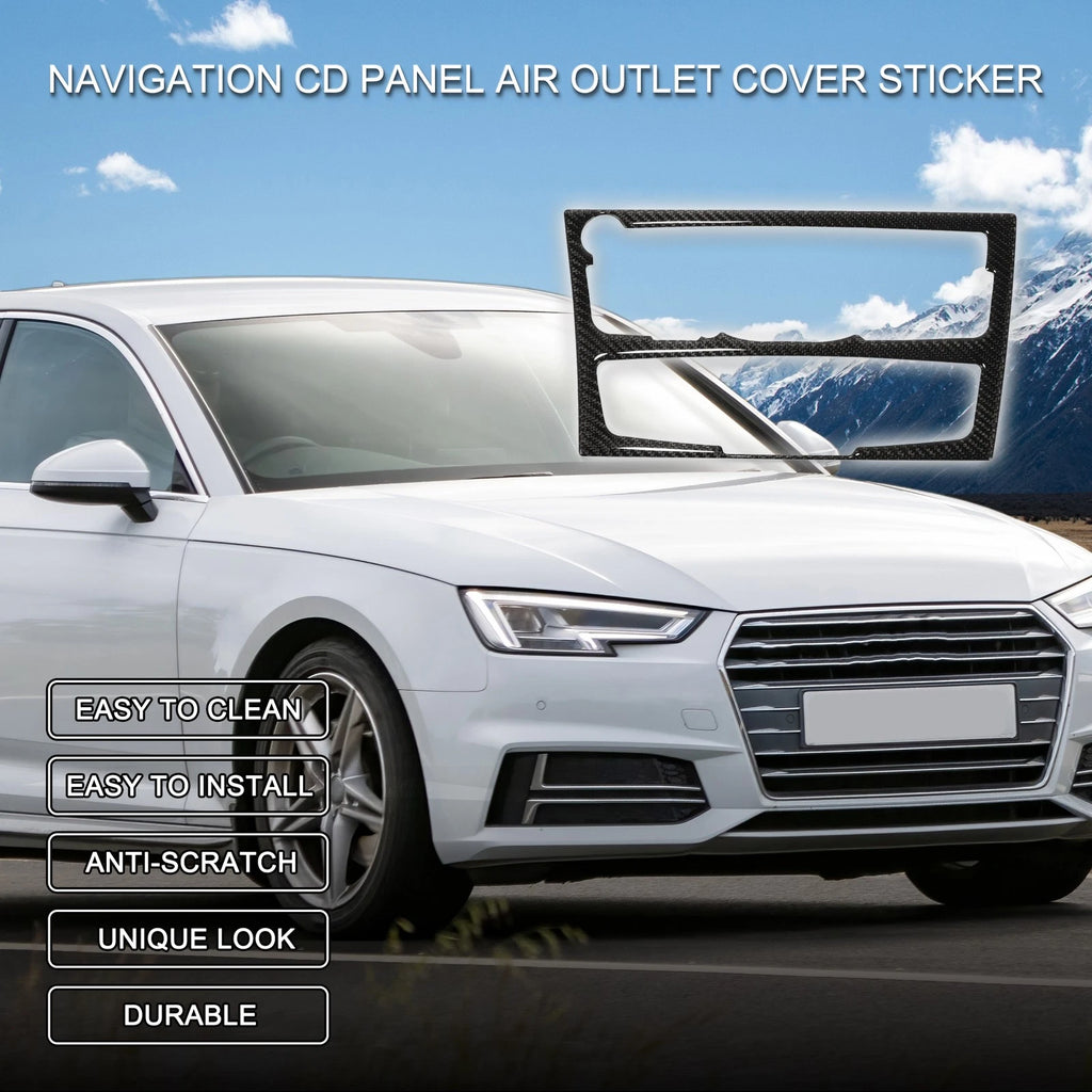 Navigation CD Panel Air Outlet Cover Sticker for Audi A4 A5 S5 (2009–2016)
