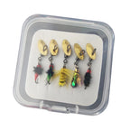5pcs Assorted Fly Hooks for Bee Midge Pattern Tying (Freshwater, Saltwater)
