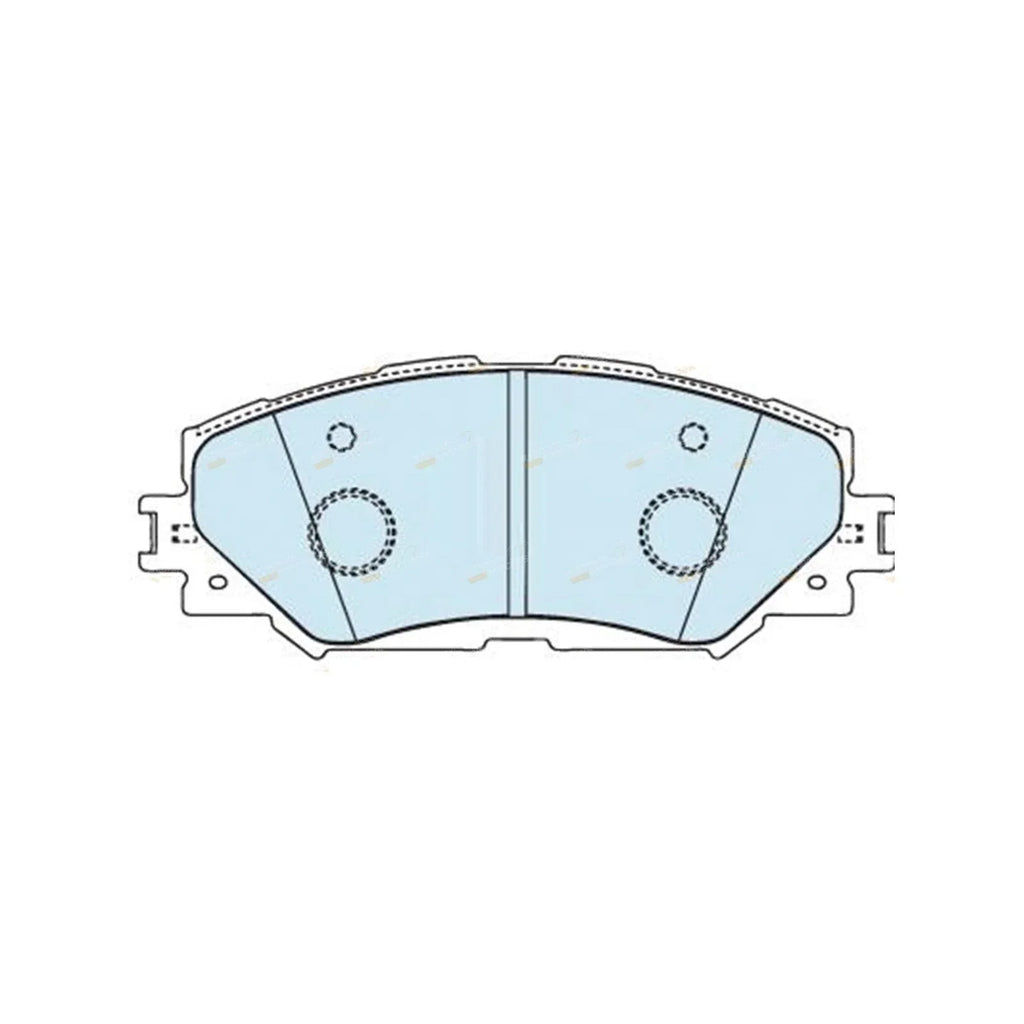 Front Disc Pad Set for Toyota Corolla ZRE 152 153 182 (2007–2018)