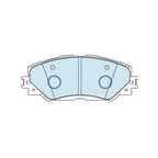 Front Disc Pad Set for Toyota Corolla ZRE 152 153 182 (2007–2018)
