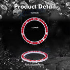 Shiny Red Crystal Push to Start Button for Car SUVs Vans (Universal)