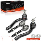 Set of 4 Tie Rods for Infiniti G37 (2008–2010) 370Z (2009–2020)