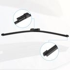 Pair of 15" Rear Windshield Wiper Blades for Volkswagen Tiguan (2018–2023)