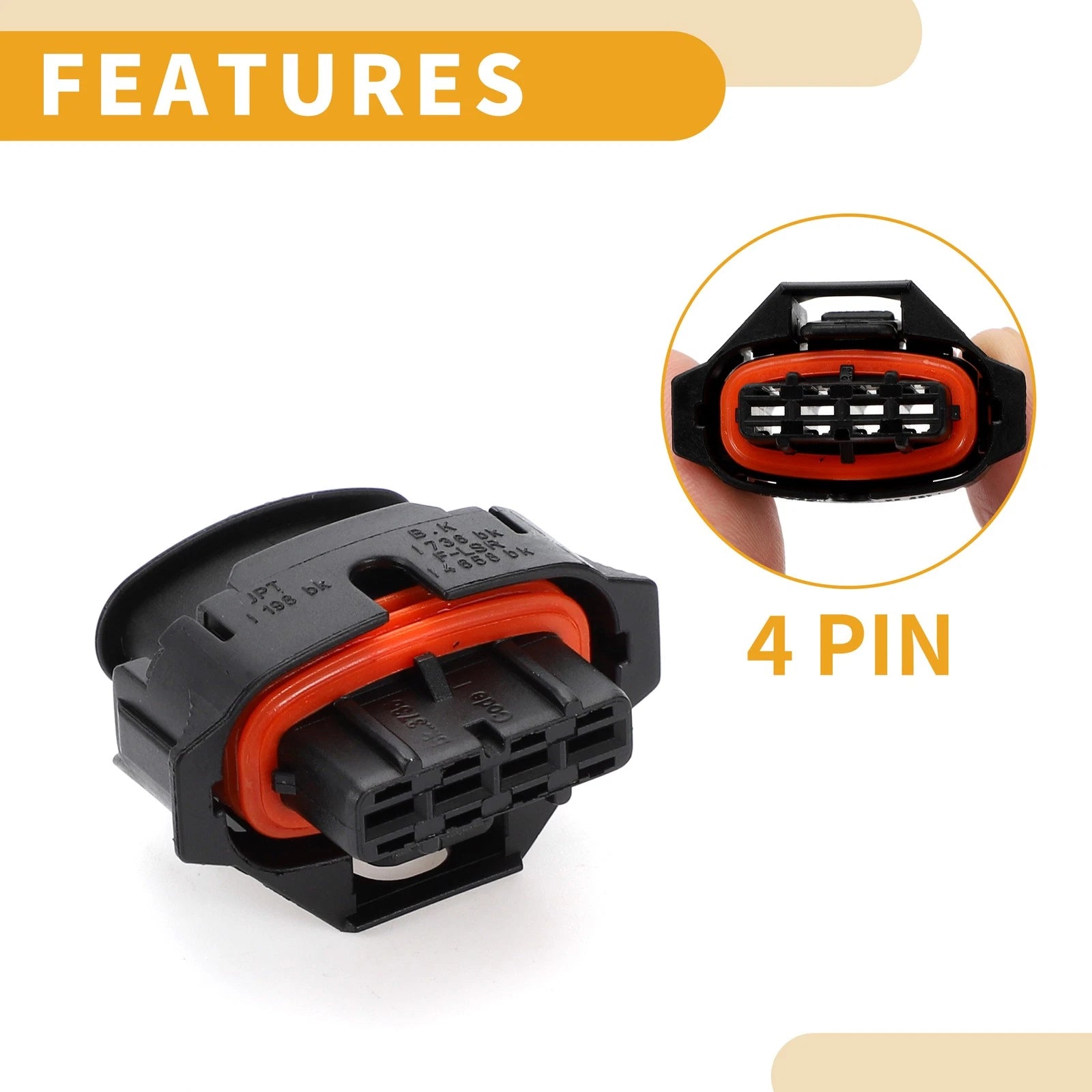 4 Pin Manifold Absolute Pressure Sensor Connector Plug for Chevrolet 