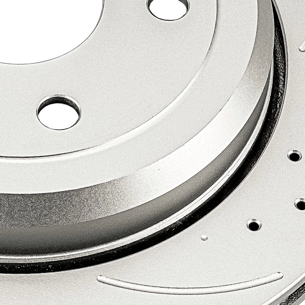 Rear Drilled Slotted Brake Rotors for Jeep Grand Cherokee and Dodge Durango (2011–2020)
