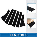 6 Pcs Window Trim Cover for Honda Accord Sedan (2018–2022) Black
