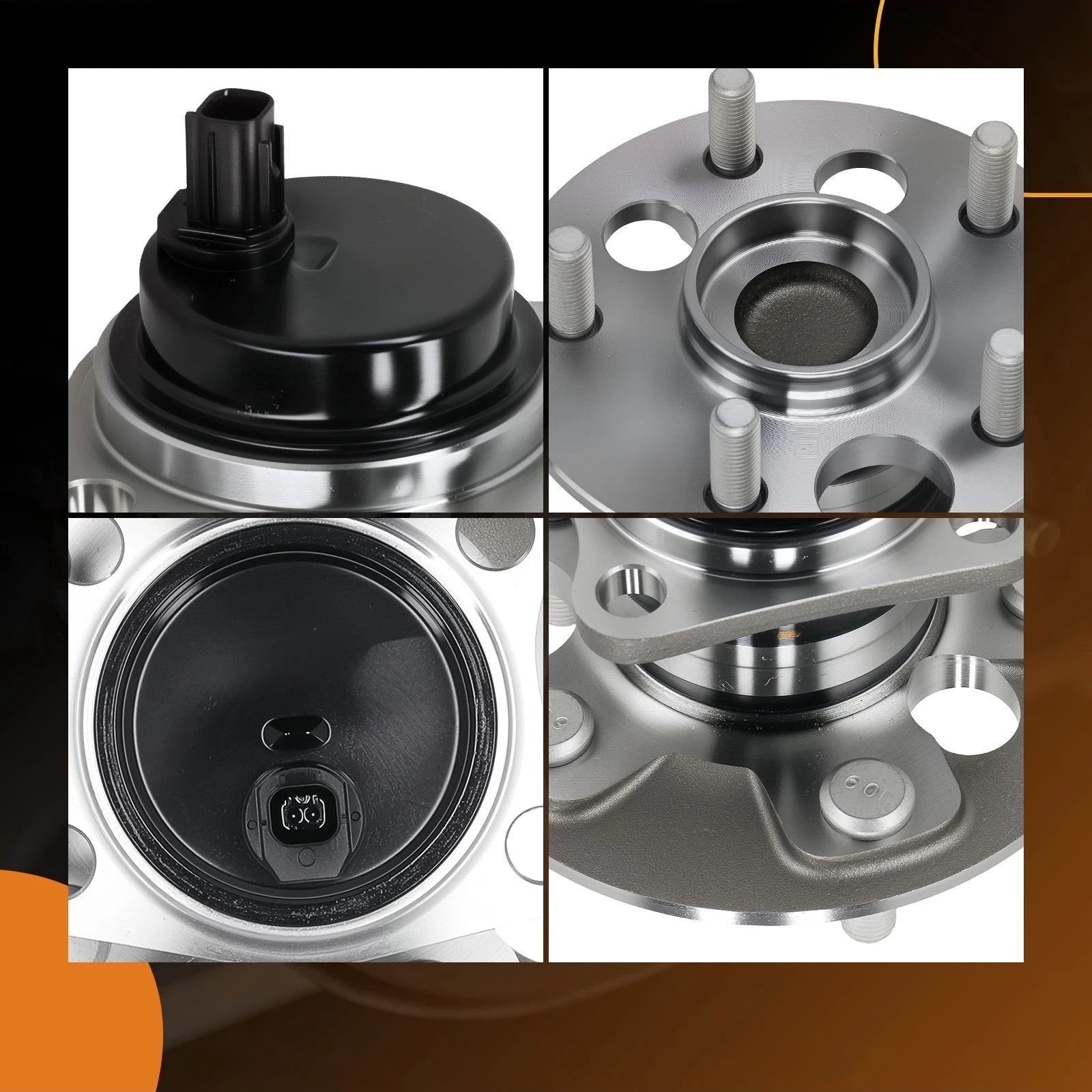 5 Bolt Rear Wheel Axle Hub Kit for Scion XB (2008–2015) 712418 ABS