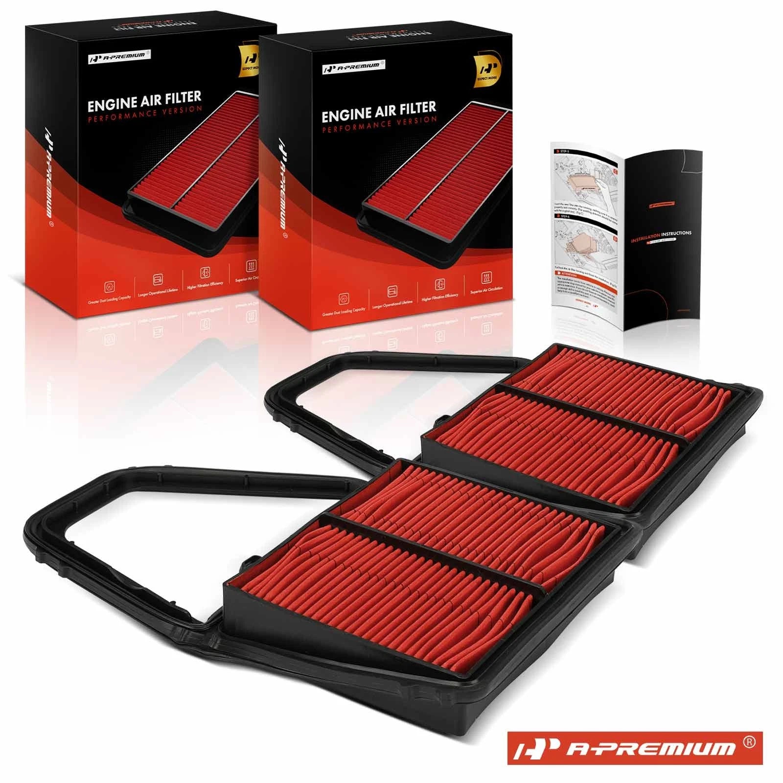 2X Performance Engine Air Filter for Honda Civic Acura EL (2001–2005)