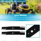 2X 42" Blade for MTD Cub Cadet ZTR RZT42 (Gator Type Toothed Mulching)