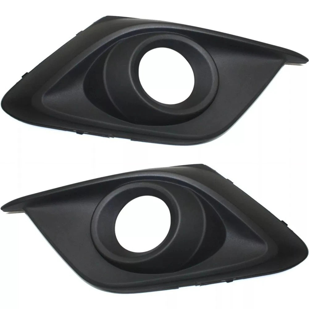 Textured Black Fog Light Trims for Mazda 3