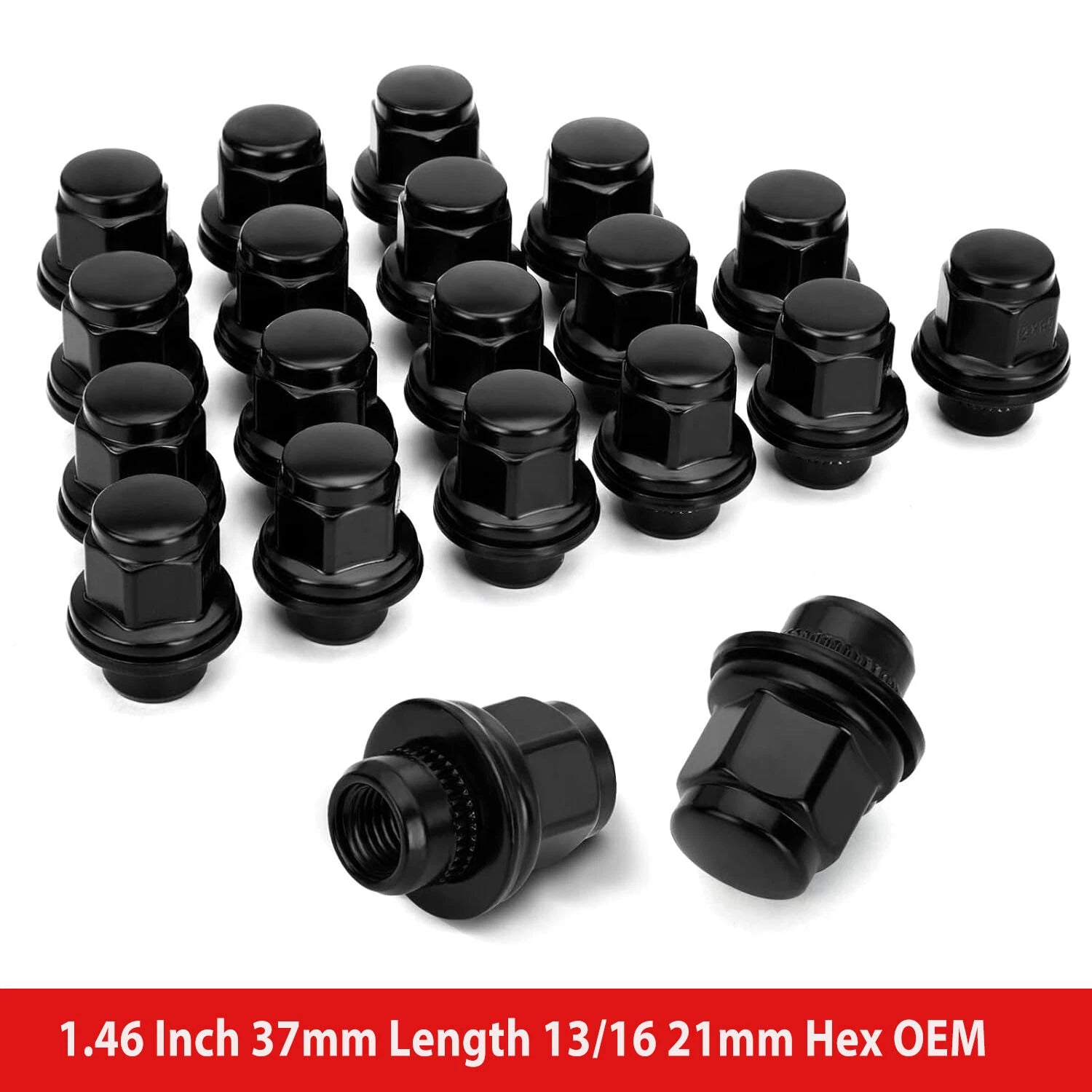 Lug Nuts for Toyota Black M12x1.5 for Corolla Prius Highlander RAV4 (2014–2021)