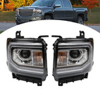 HID/Xenon LED Projector Headlights for GMC Sierra 1500 (2016–2018)