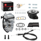 Carb Kit Throttle Cable Intake Manifold for Yamaha YFM350X Warrior (2001–2004)