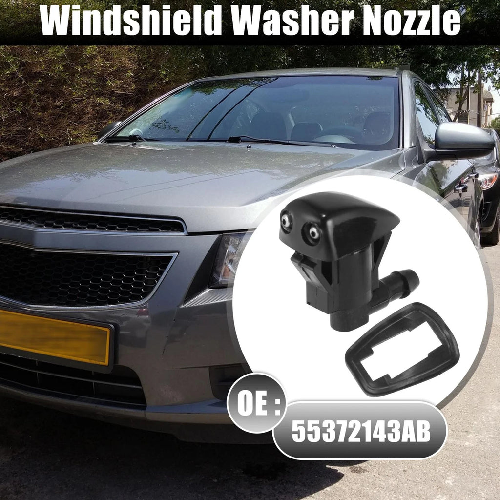 2X Front Windshield Washer Nozzle 55372143AB for Jeep Grand Cherokee (2005–2016)
