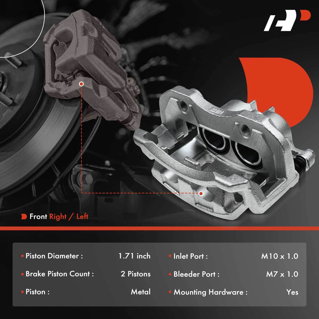 Front Left Disc Brake Caliper with Bracket for Nissan Pathfinder (1996-2004)