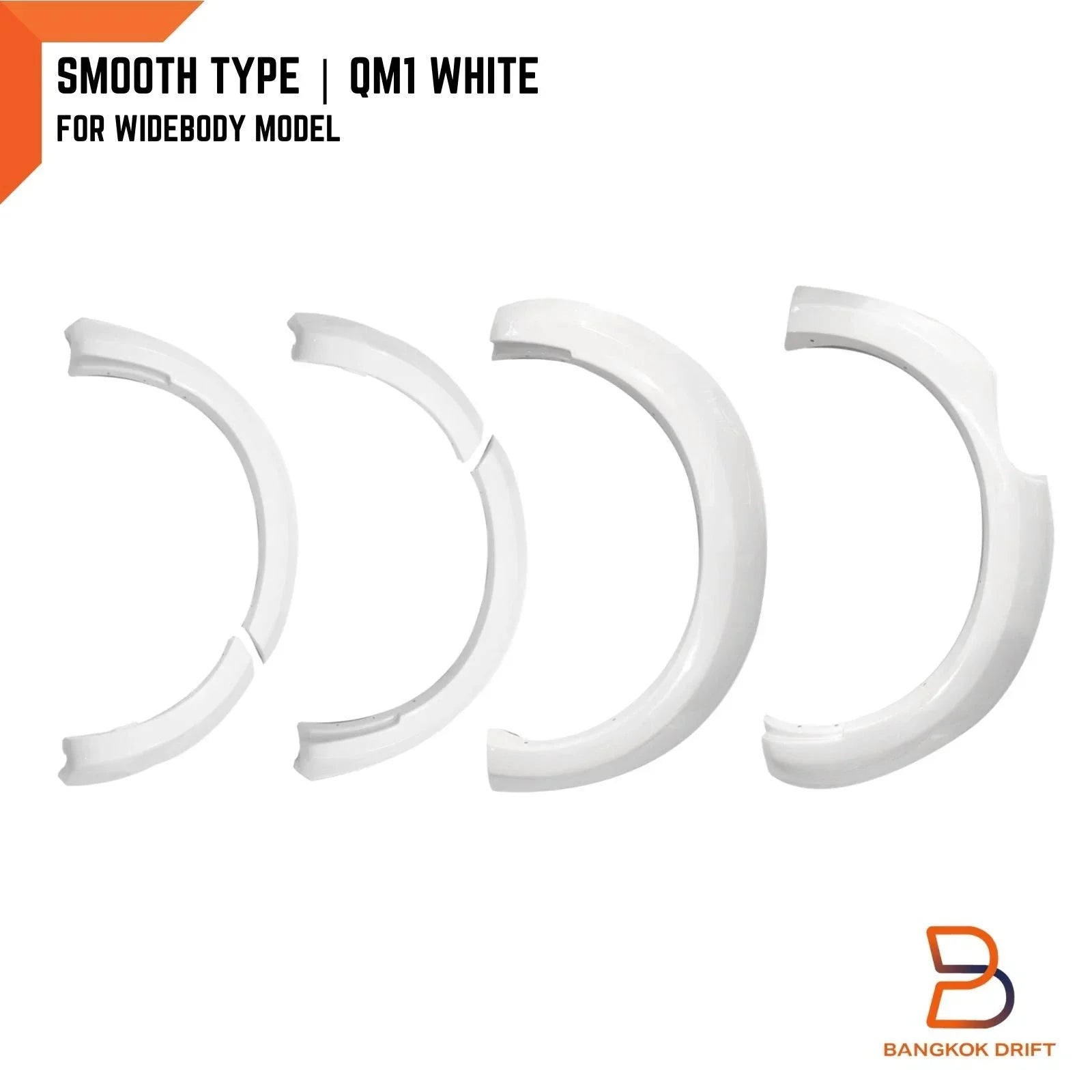 White Wheel Arch Flare Guard for Nissan Navara NP300 D23 ST-X (2015-2019)