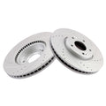 Drilled and Slotted Brake Rotors for Hyundai Veloster, Kia Forte (2005–2017)