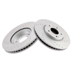 Drilled and Slotted Brake Rotors for Hyundai Veloster, Kia Forte (2005–2017)