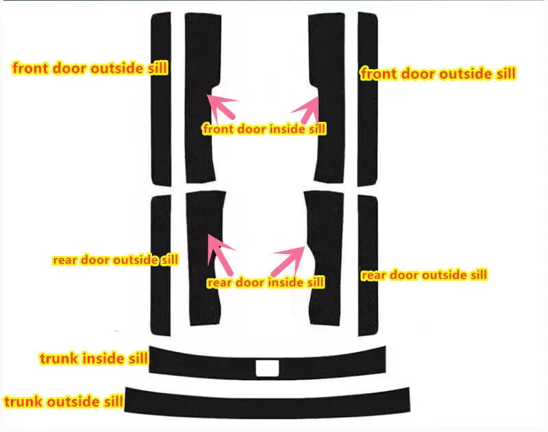 Leather Hatch Trunk Door Sill Guard Pedal Cover Toyota RAV4 (2020–2024)