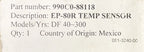 Temperature Sensor for Suzuki EP-80R / 990C0-88118