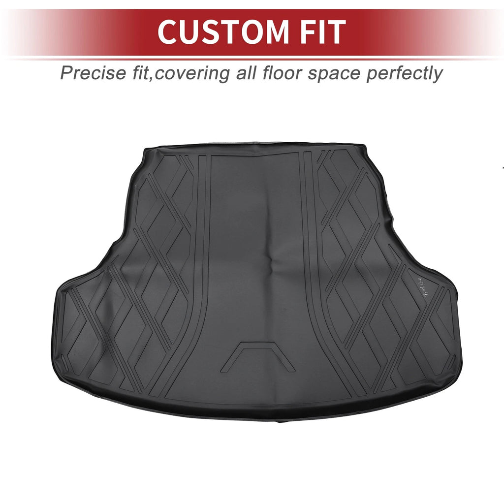 Cargo Liner Rear Trunk Mat for Nissan Sentra (2014–2019) Diamond Pattern