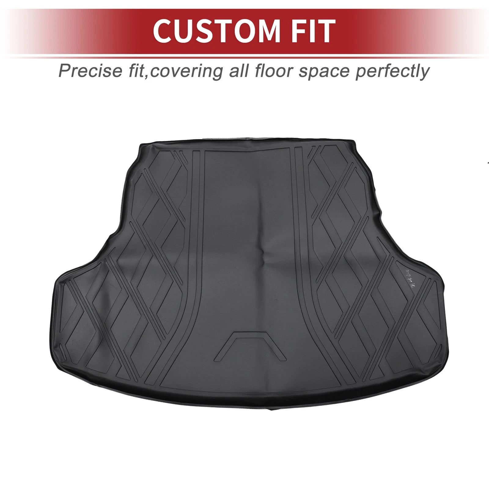 Cargo Liner Rear Trunk Mat for Nissan Sentra (2014–2019) Diamond Pattern