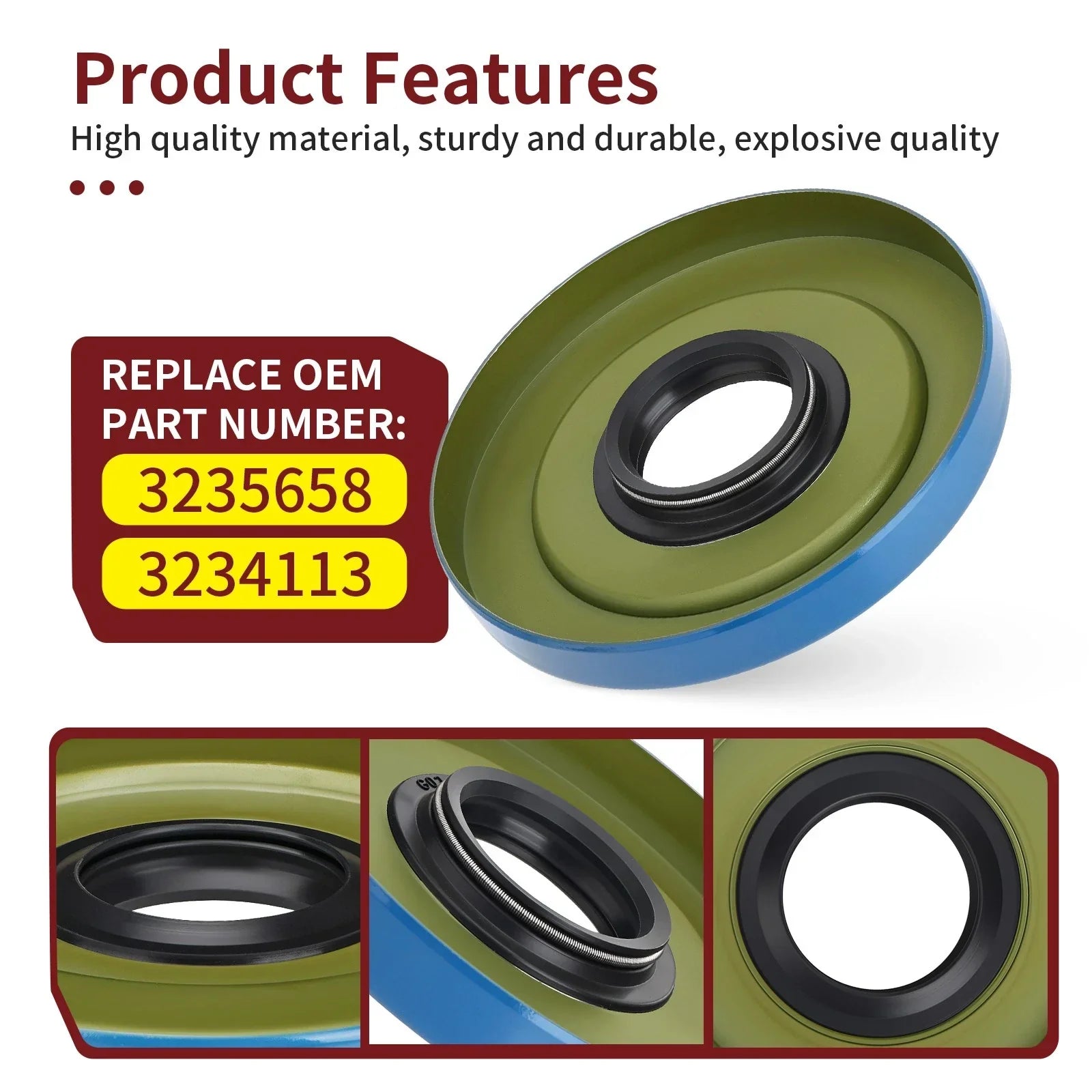 Triple Lip Seal 25x80x10 for Polaris Ranger ETX Crew XP