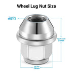 Set of 20 Chrome Wheel Lug Nuts for Ford Fusion Focus