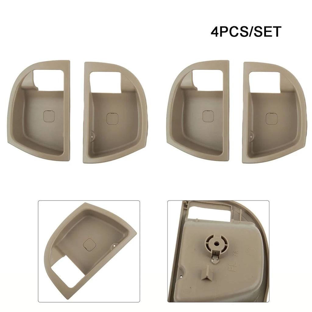 4 x Inside Door-Handle Trim Cover Beige L&R for Hyundai Santa Fe (2007���2012)
