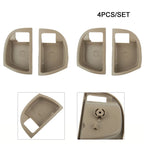 4 x Inside Door-Handle Trim Cover Beige L&R for Hyundai Santa Fe (2007���2012)