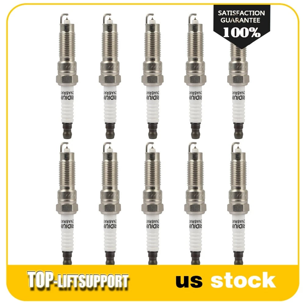10x Iridium Platinum Spark Plugs for Ford F53 V10 6.8L (2011–2019)