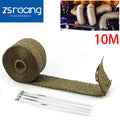 Set of 2" Titanium Lava Header Manifold Heat Wrap Tape (32.8FT/10M)