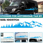 Side Body Decal Sticker for Truck SUV RV Trailer Camper Tree Mountain Forest