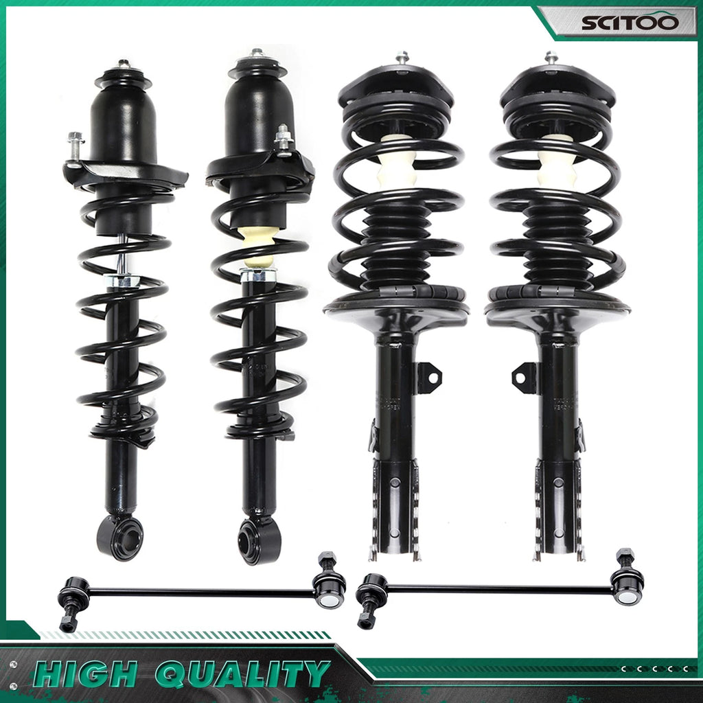 Set of 4 Front Rear Struts Sway Bar Links for Toyota Prius (2004–2009)