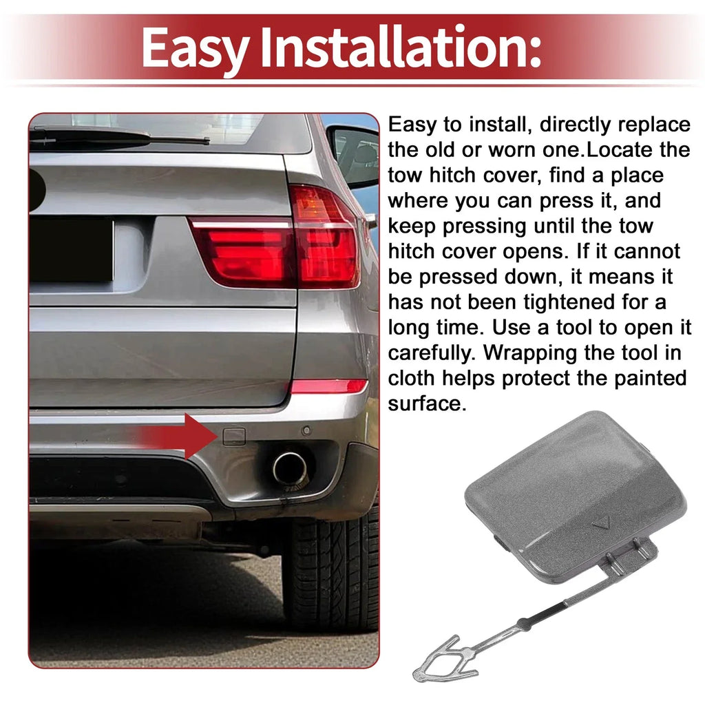Car Tow Hook Cover Cap for BMW X5 E70 (2011-2013)