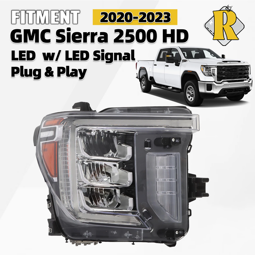 LED Headlight Assembly for GMC Sierra 2500 HD (2020–2023) Right Side