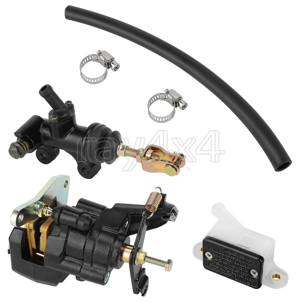 Rear Brake Master Cylinder Assy & Caliper w/Pads for Honda ATC200X (1983–1985)