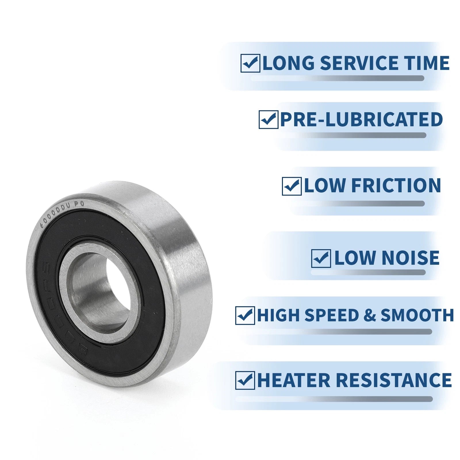 Deep Groove Ball Bearing 10x26x8mm for Scooter Skateboard (P0)
